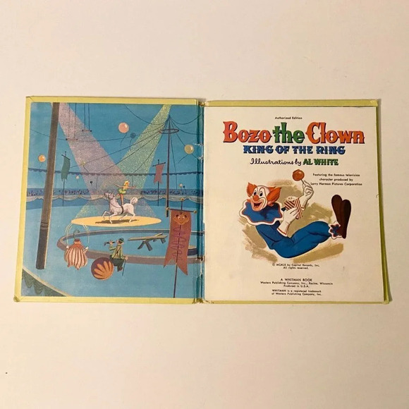 Vintage Lot of 3 Whitman Bozo The Clown Little Red Bicycle Great Fort Books - Picture 5 of 16